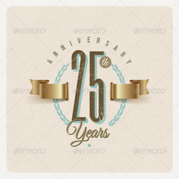 GraphicRiver Vintage Anniversary Type Emblem 8373710 GraphicRiver Vintage Anniversary Type Emblem 8373710