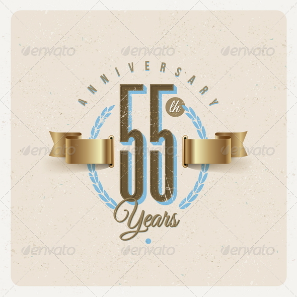 GraphicRiver Vintage Anniversary Type Emblem 8373924 GraphicRiver Vintage Anniversary Type Emblem 8373924
