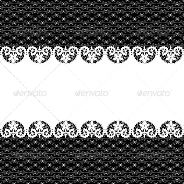 white lace on black background (Misc) Photo Download