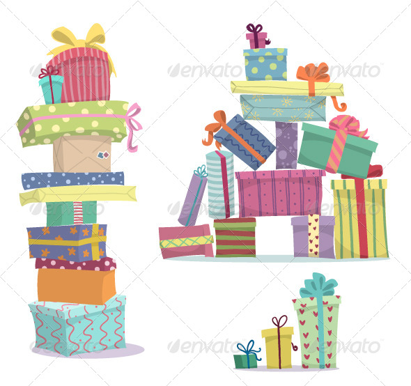 GraphicRiver Pile of Presents 8374149 GraphicRiver Pile of Presents 8374149