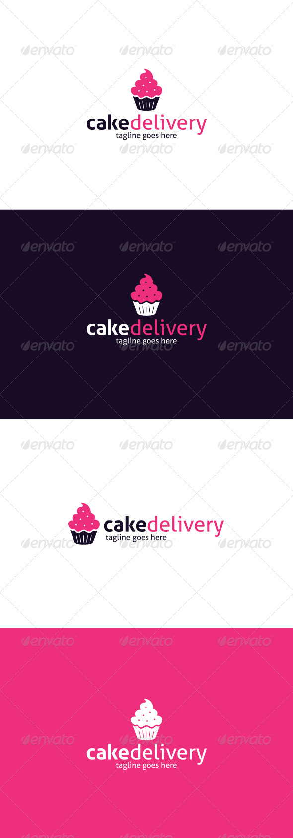 GraphicRiver Cake Delivery Logo 8374879 GraphicRiver Cake Delivery Logo 8374879