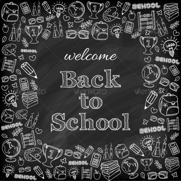 Welcome back to school card (Misc) Photo Download