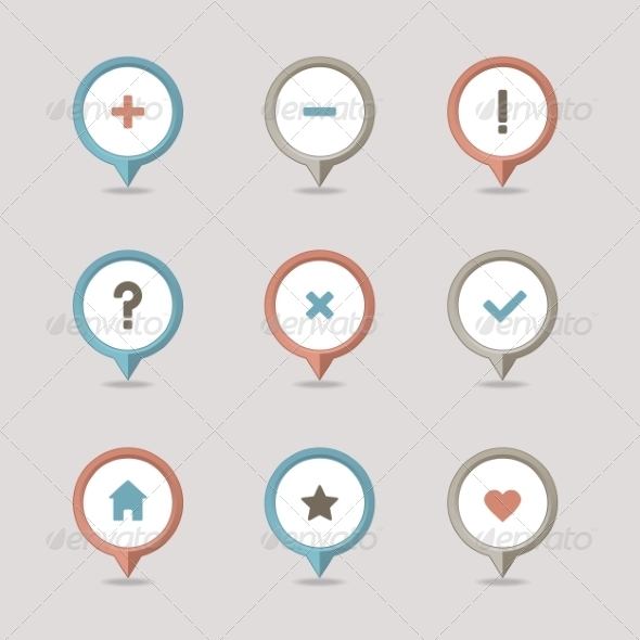 GraphicRiver Mapping Pins Icon 8375569 GraphicRiver Mapping Pins Icon 8375569