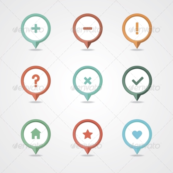 GraphicRiver Mapping Pins Icon 8375901 GraphicRiver Mapping Pins Icon 8375901