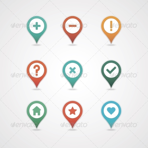 GraphicRiver Mapping Pins Icon 8375938 GraphicRiver Mapping Pins Icon 8375938