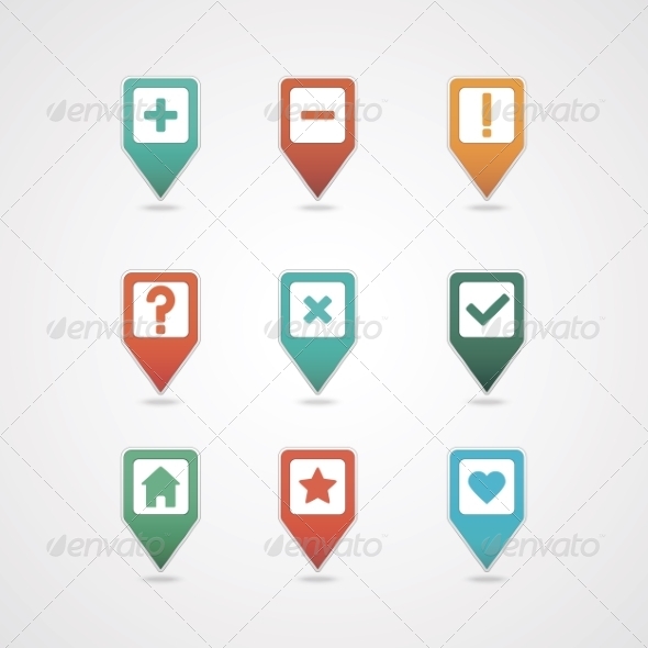 Mapping Pins Icon Mapping Pins Icon
