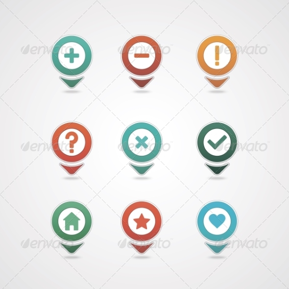 GraphicRiver Mapping Pins Icon 8376014 GraphicRiver Mapping Pins Icon 8376014