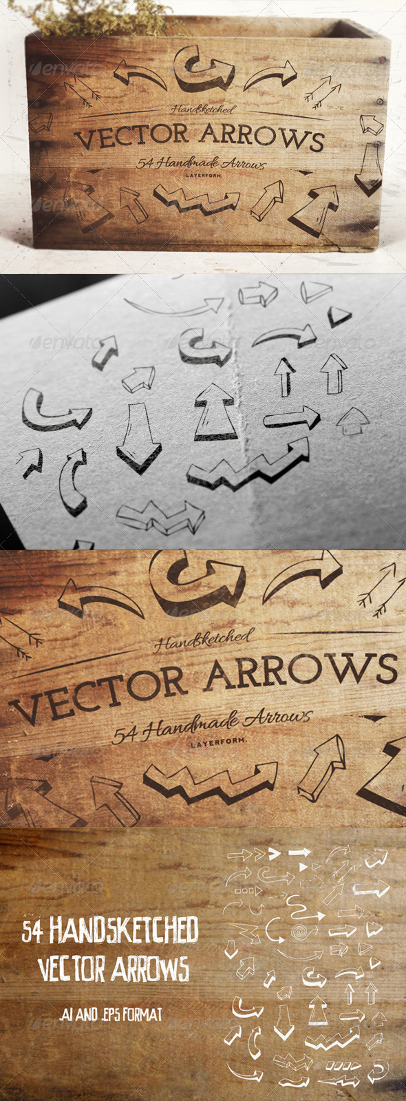 54 Handsketched Arrows (Decorative)