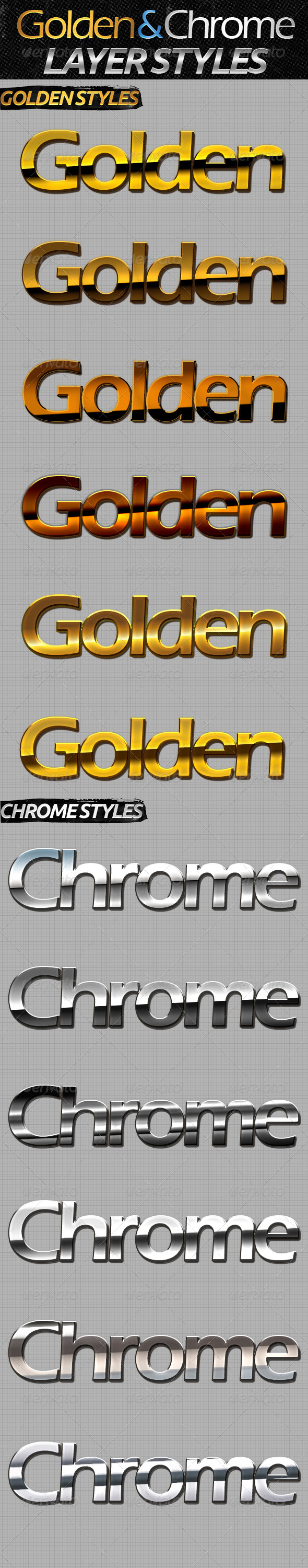GraphicRiver Golden & Chrome Styles 8371049 GraphicRiver Golden & Chrome Styles 8371049