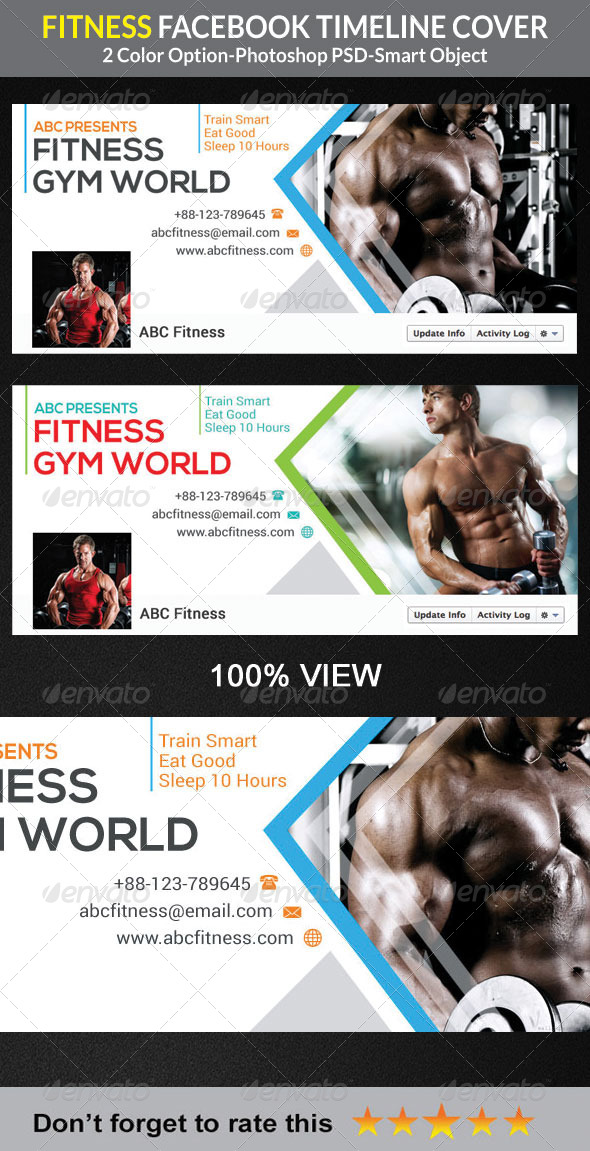 GraphicRiver Fitness Facebook Timeline Cover 8376317 GraphicRiver Fitness Facebook Timeline Cover 8376317