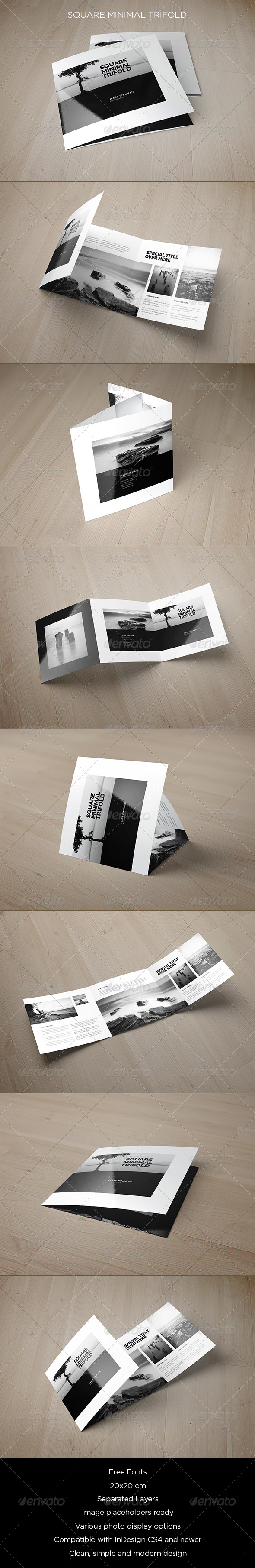 GraphicRiver Square Minimal Trifold 8376472 GraphicRiver Square Minimal Trifold 8376472