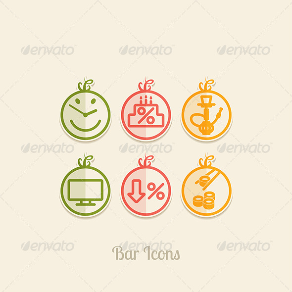GraphicRiver Bar Icons 8376752 GraphicRiver Bar Icons 8376752