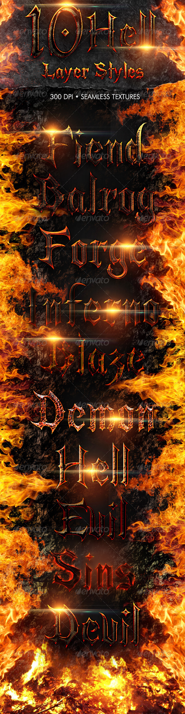 GraphicRiver Hell Layer Styles 8376928 GraphicRiver Hell Layer Styles 8376928