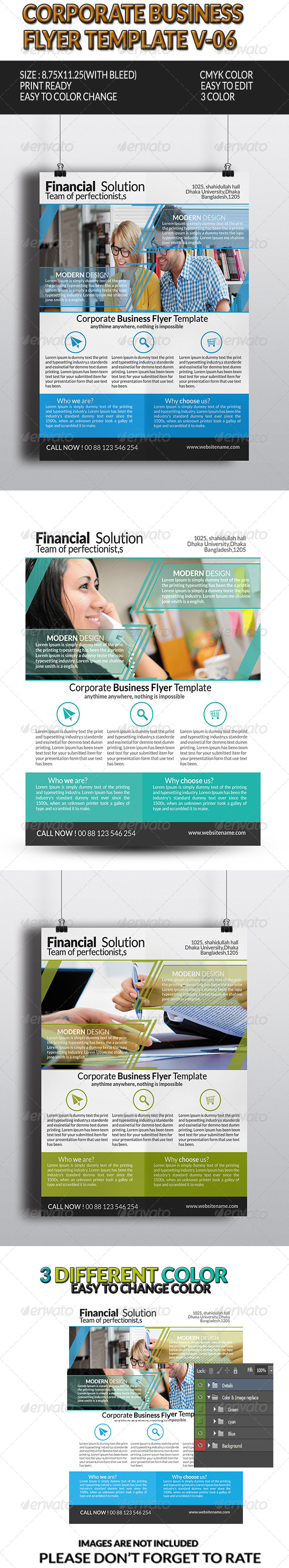 GraphicRiver Corporate Business Flyer Template V-6 8376968 GraphicRiver Corporate Business Flyer Template V-6 8376968
