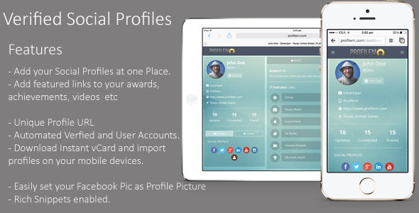CodeCanyon Your Social Profiles at one Place PROFILEM 8276439 CodeCanyon Your Social Profiles at one Place PROFILEM 8276439