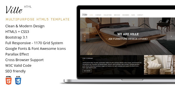 ThemeForest Ville Responsive Multipurpose HTML5 Template 8380618 ThemeForest Ville Responsive Multipurpose HTML5 Template 8380618