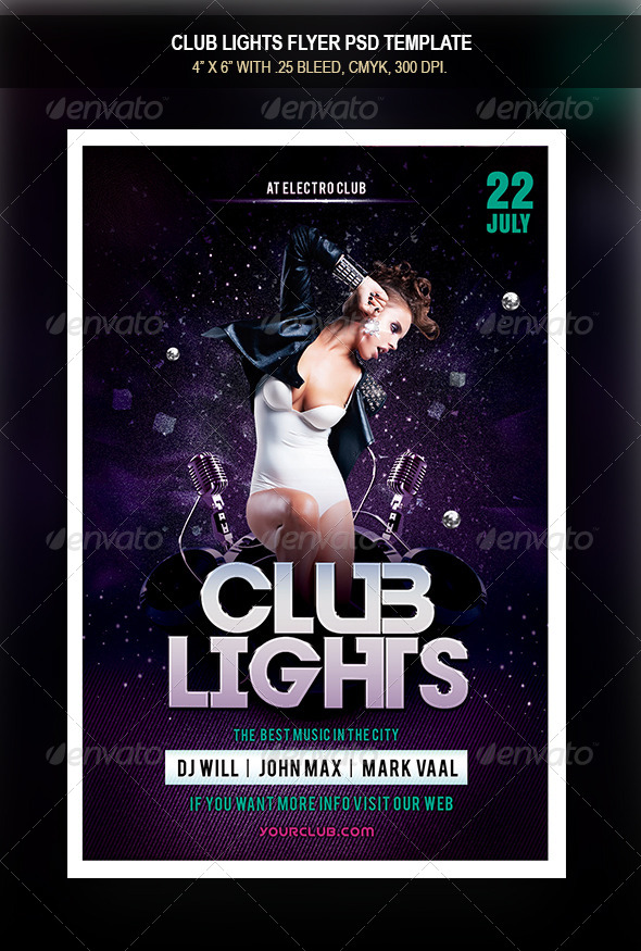 GraphicRiver Club Lights Flyer 8387009 GraphicRiver Club Lights Flyer 8387009
