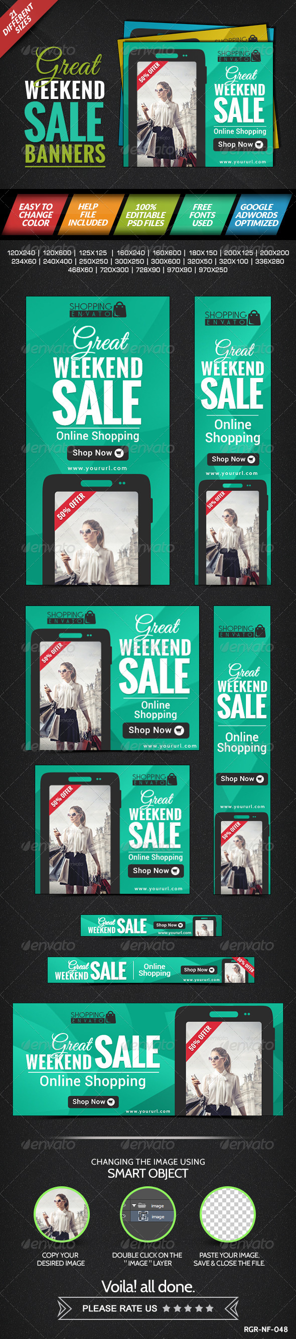 GraphicRiver Weekend Sale Banner 8387511 GraphicRiver Weekend Sale Banner 8387511