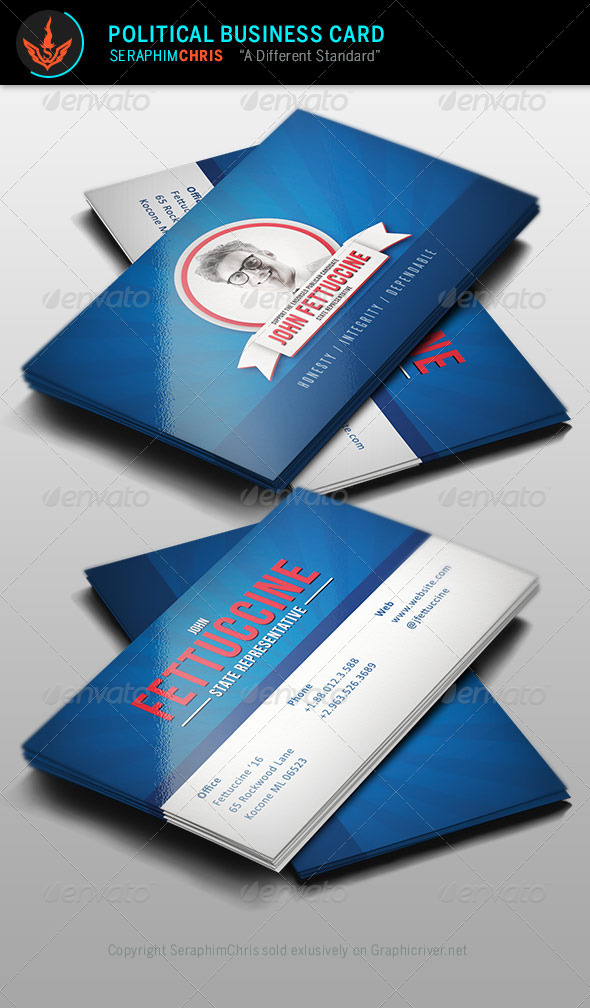 GraphicRiver Political Business Card Template 8389422 GraphicRiver Political Business Card Template 8389422