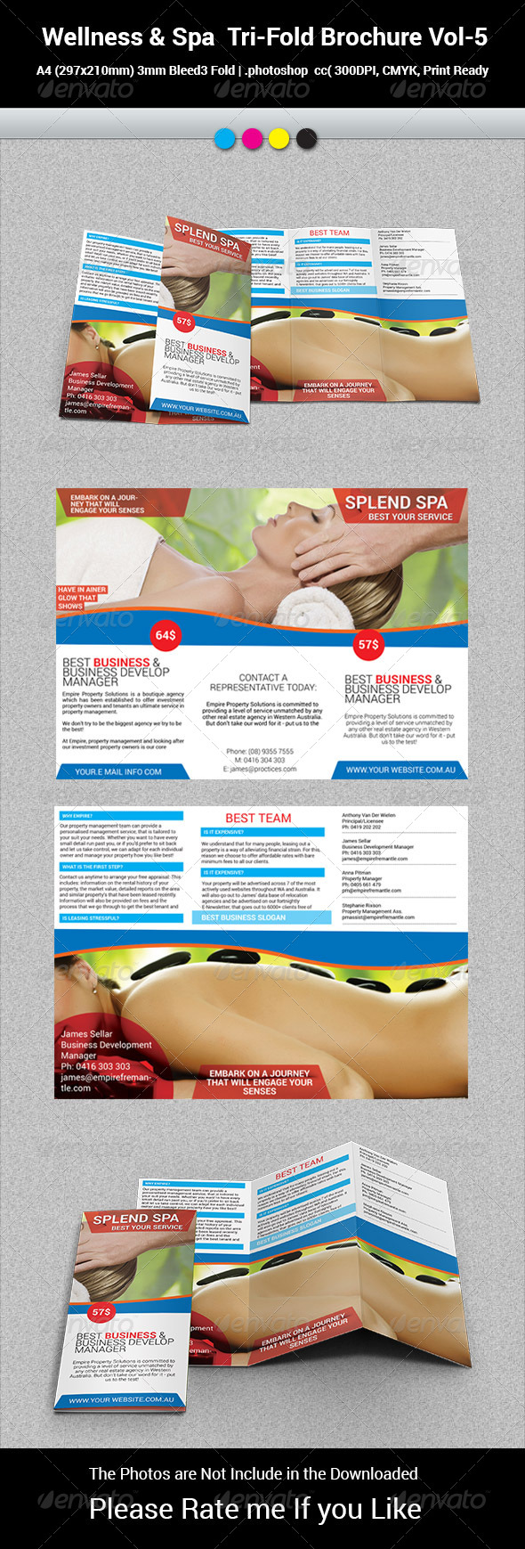 GraphicRiver Wellness & Spa Tri-Fold Brochure Vol-5 8389546 GraphicRiver Wellness & Spa Tri-Fold Brochure Vol-5 8389546