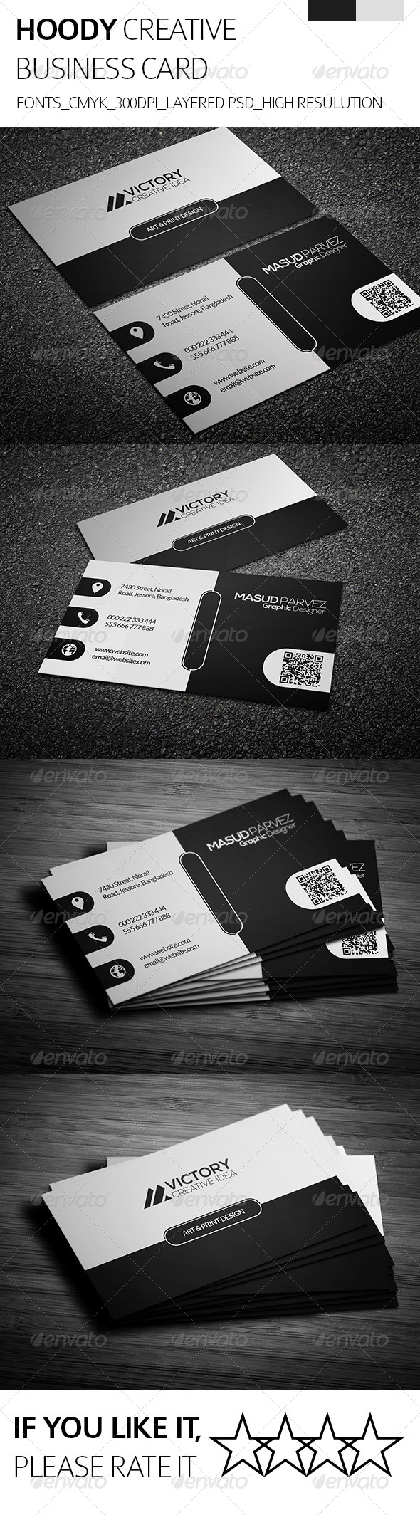 GraphicRiver Hoody & Creative Business Card 8389562 GraphicRiver Hoody & Creative Business Card 8389562
