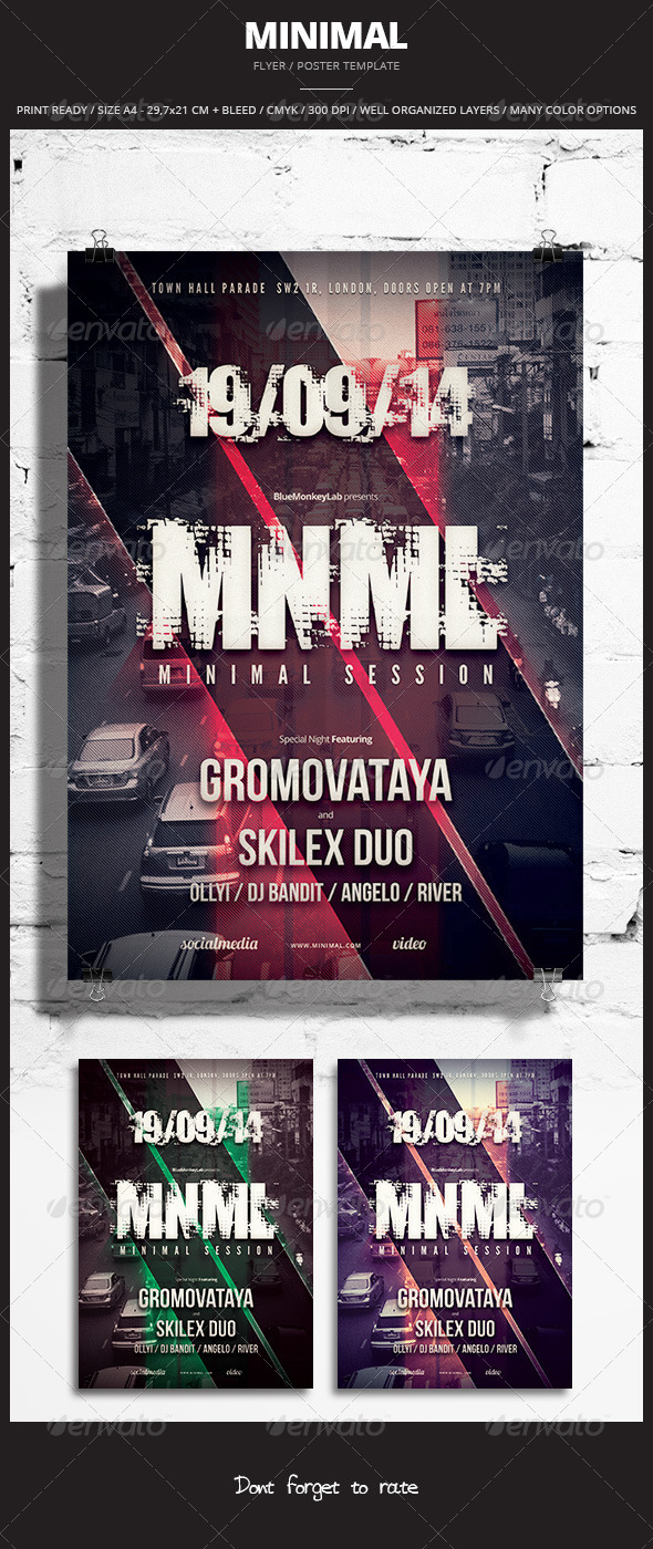 GraphicRiver Minimal Flyer Poster 5 8373516 GraphicRiver Minimal Flyer Poster 5 8373516