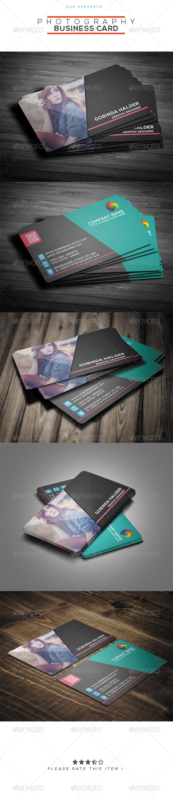 GraphicRiver Photography Business Card Template 8389632 GraphicRiver Photography Business Card Template 8389632