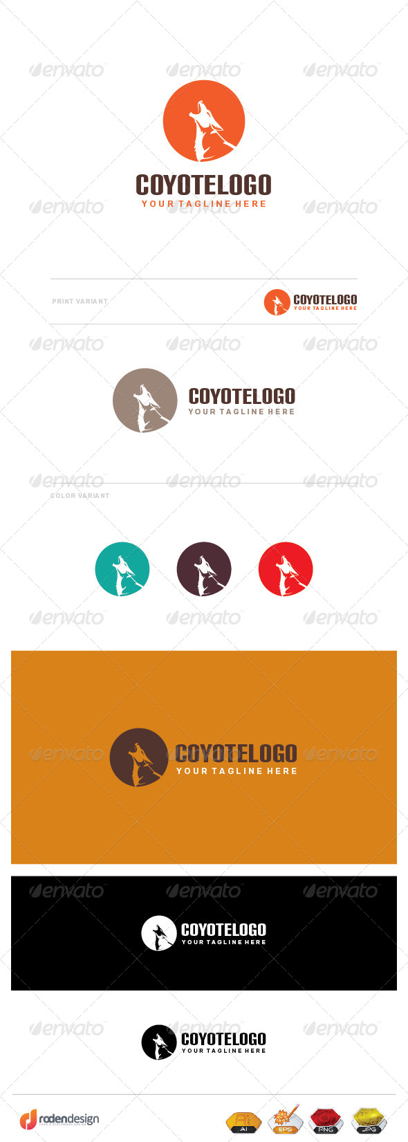 GraphicRiver Coyote Logo 8389876 GraphicRiver Coyote Logo 8389876
