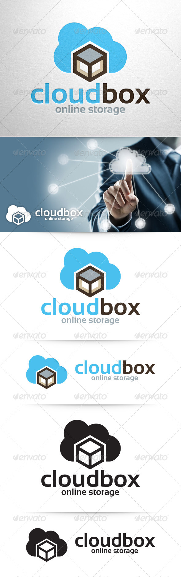 GraphicRiver Cloud Box Logo Template 8390181 GraphicRiver Cloud Box Logo Template 8390181