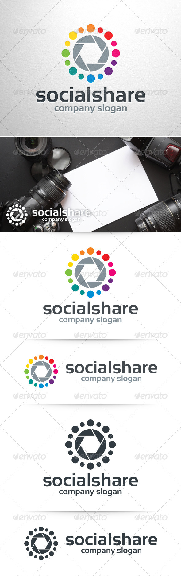 GraphicRiver Social Share Logo Template 8390193 GraphicRiver Social Share Logo Template 8390193