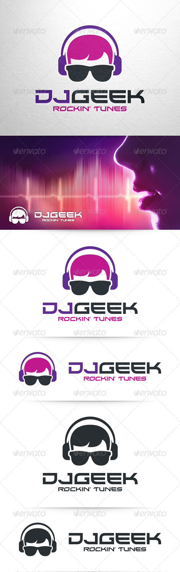 GraphicRiver DJ Geek Logo Template 8390622 GraphicRiver DJ Geek Logo Template 8390622
