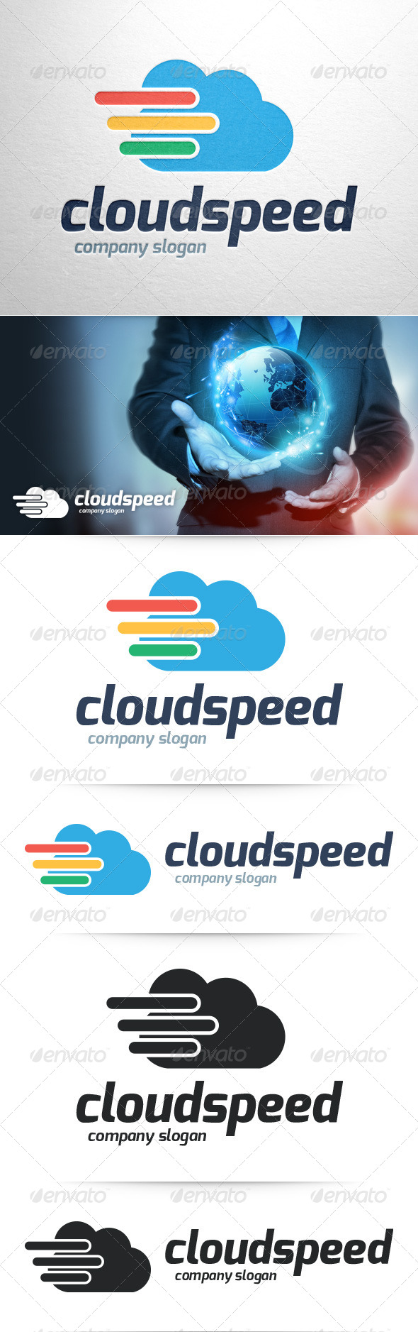 Cloud Speed Logo Template