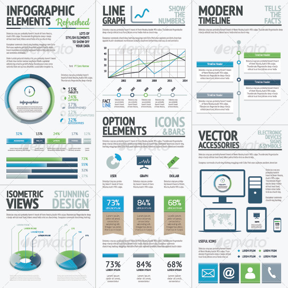 Finance, Economy and Business Vector Infographic (Infographics)