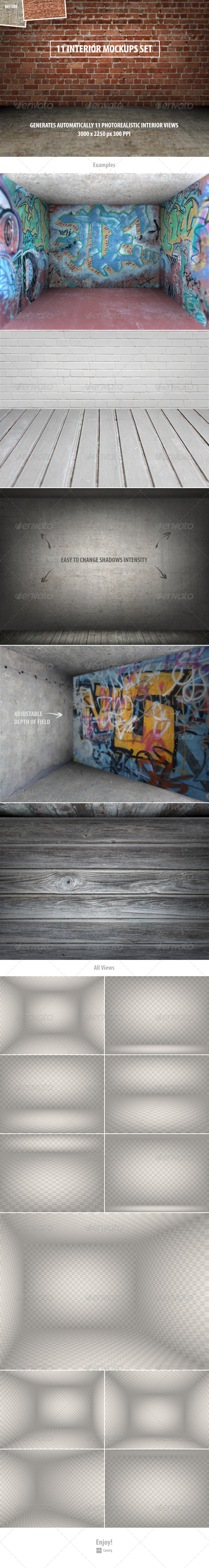 GraphicRiver 11 Interior Mockups Set 8391790 GraphicRiver 11 Interior Mockups Set 8391790