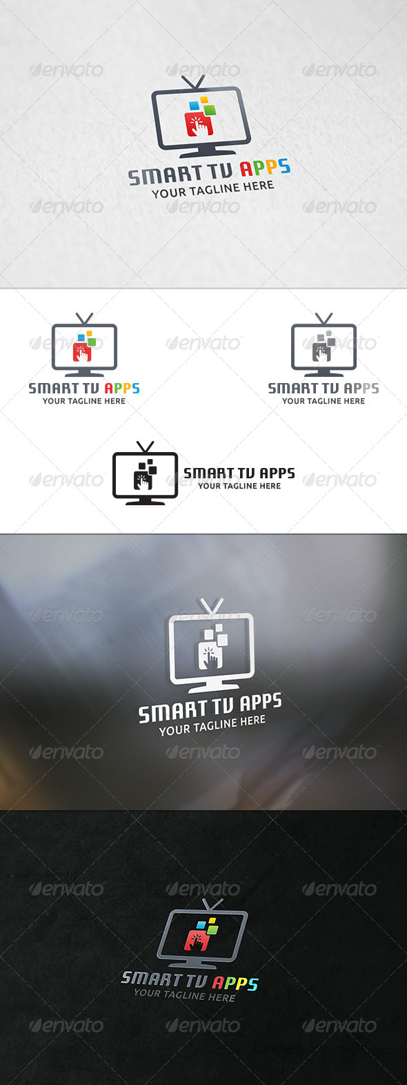 GraphicRiver Smart TV Apps Logo Templates 8391858 GraphicRiver Smart TV Apps Logo Templates 8391858