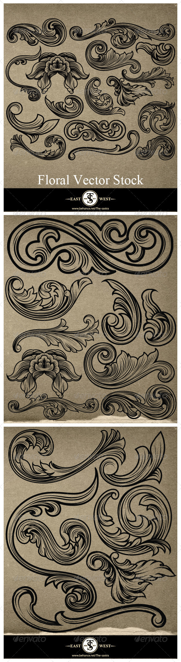 GraphicRiver Set of 16 Floral Elements 8392235 GraphicRiver Set of 16 Floral Elements 8392235