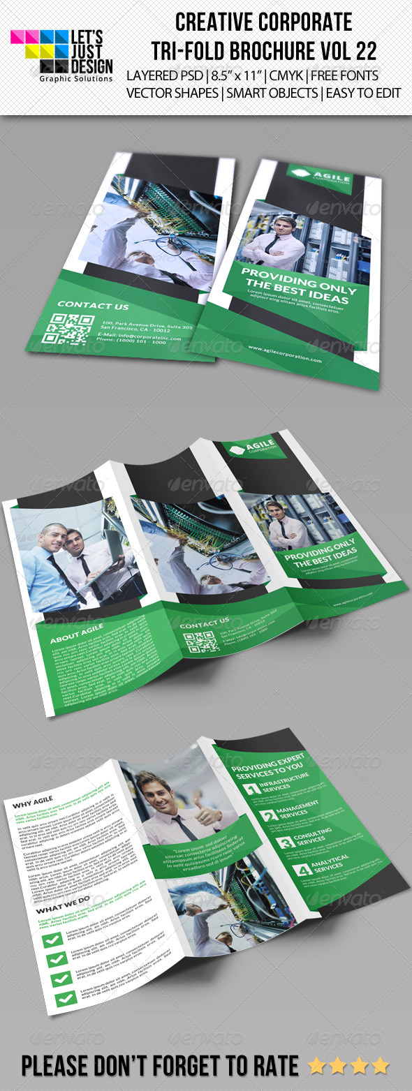 GraphicRiver Creative Corporate Tri-Fold Brochure Vol 22 8395188 GraphicRiver Creative Corporate Tri-Fold Brochure Vol 22 8395188