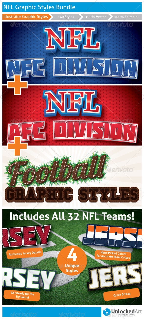 GraphicRiver NFL Graphic Styles Bundle 8395253 GraphicRiver NFL Graphic Styles Bundle 8395253