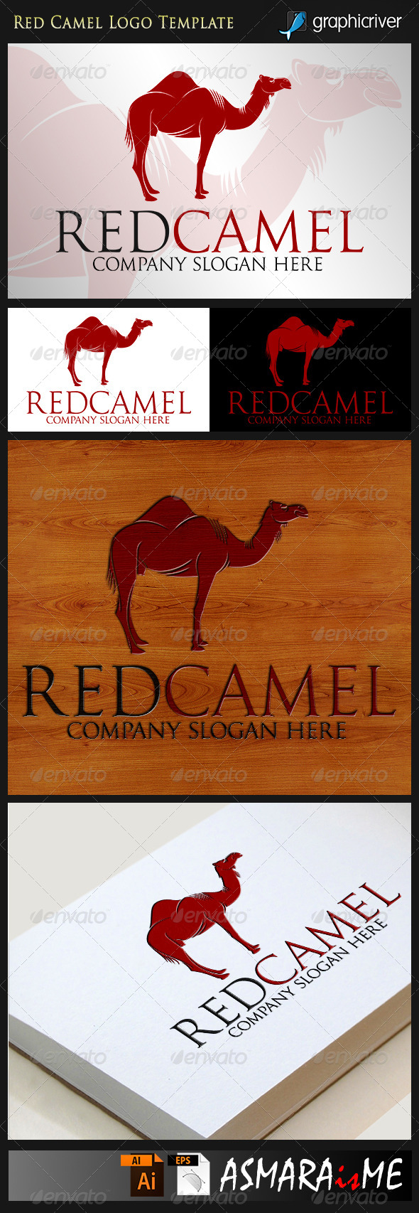 GraphicRiver Red Camel Awesome Company Logo 8391924 GraphicRiver Red Camel Awesome Company Logo 8391924
