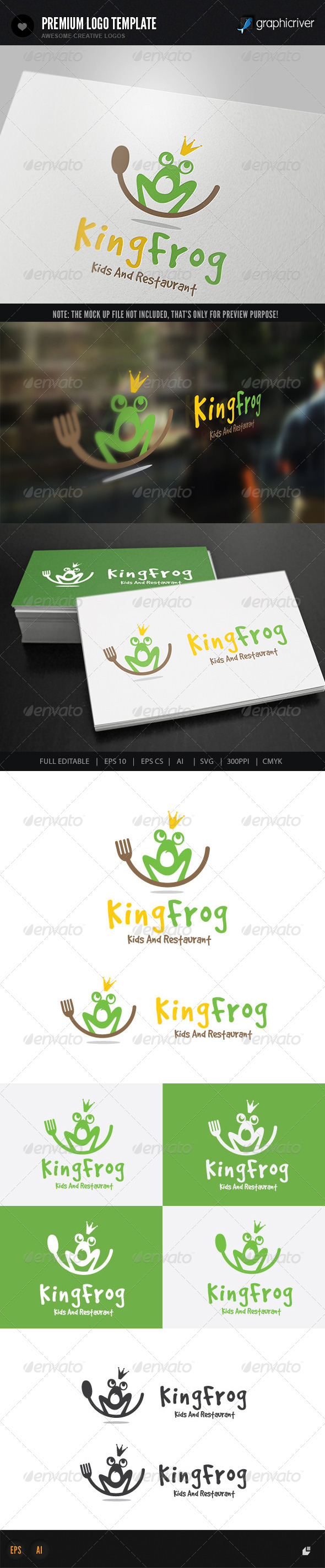 GraphicRiver King Frog Restaurant 8398845 GraphicRiver King Frog Restaurant 8398845