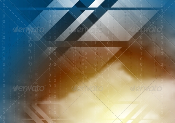 Abstract Bright Tech Background (Abstract)