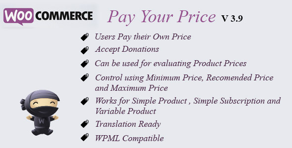 WooCommerce Pay Your Price WooCommerce Pay Your Price