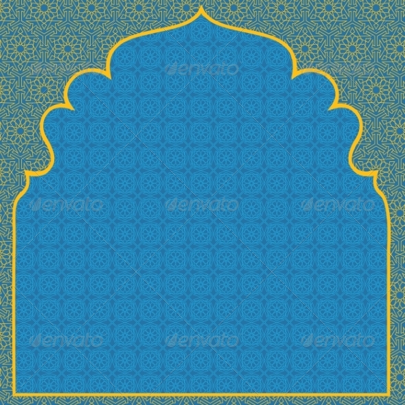 GraphicRiver Arabian Blue Background 8405443 GraphicRiver Arabian Blue Background 8405443
