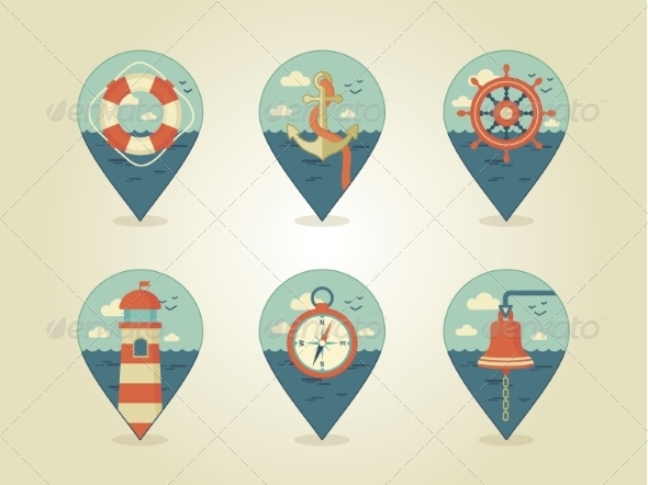GraphicRiver Pin Marine Icons 8405523 GraphicRiver Pin Marine Icons 8405523
