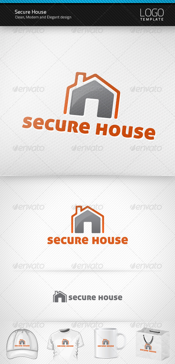 Secure House Logo - Objects Logo Templates