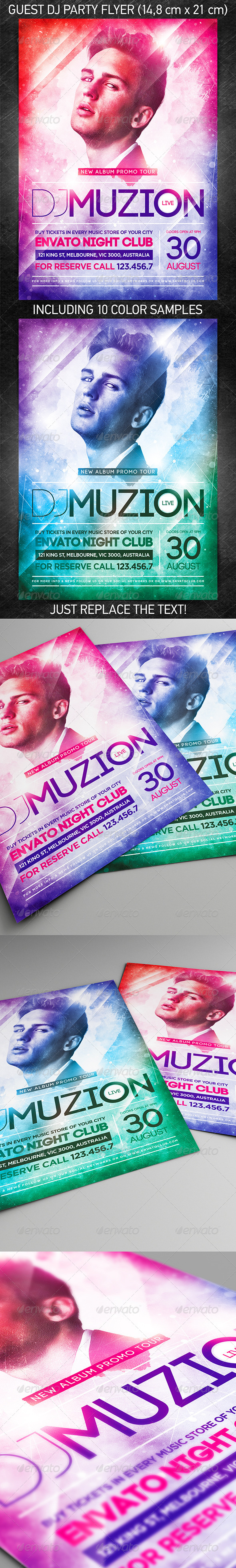 GraphicRiver Guest DJ Party Flyer Vol.7 8406129 GraphicRiver Guest DJ Party Flyer Vol.7 8406129