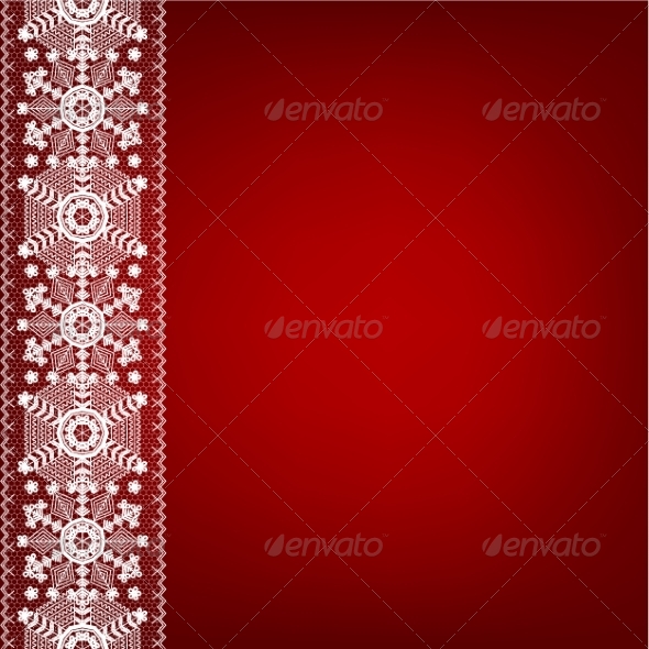 GraphicRiver Lace Border with Snowflakes 8406435 GraphicRiver Lace Border with Snowflakes 8406435
