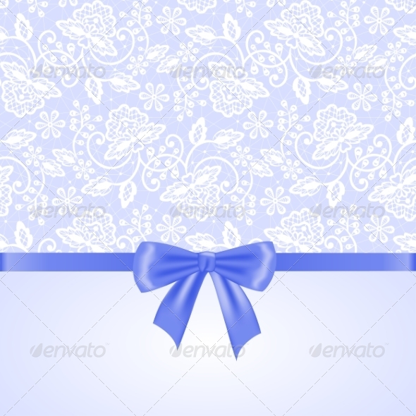 GraphicRiver White Lace and Ribbon Bow 8406617 GraphicRiver White Lace and Ribbon Bow 8406617