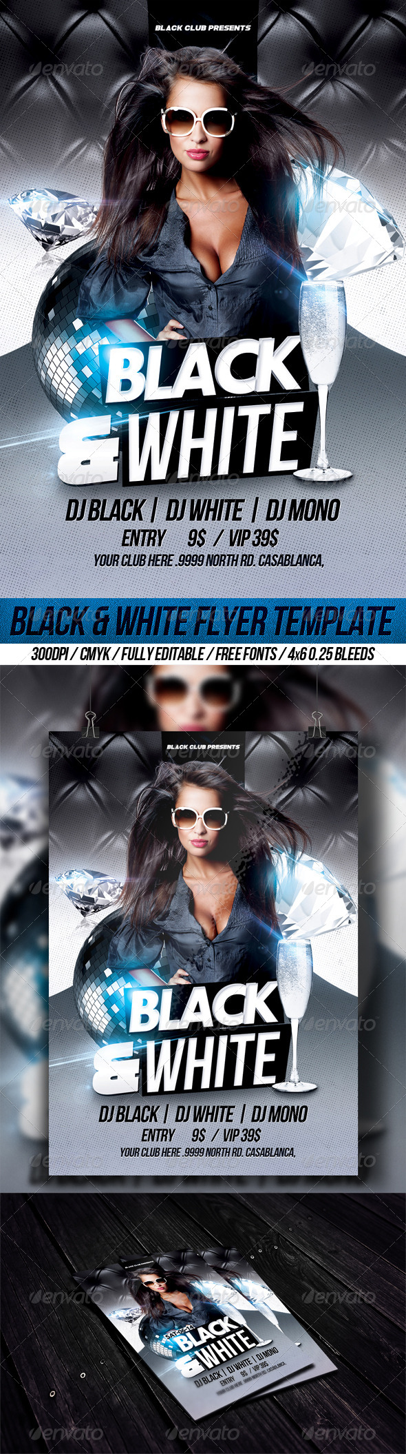 GraphicRiver Black & White Flyer Template 8406623 GraphicRiver Black & White Flyer Template 8406623
