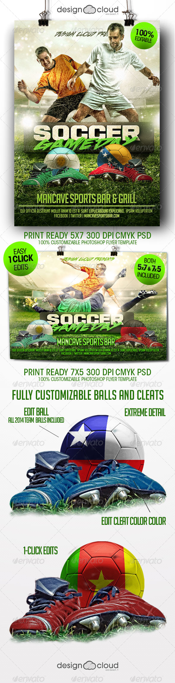 Soccer Game Day Flyer Template Soccer Game Day Flyer Template